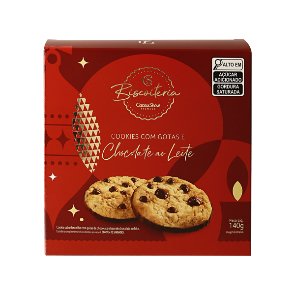 Cookies de Natal com Gotas ao Leite 140g